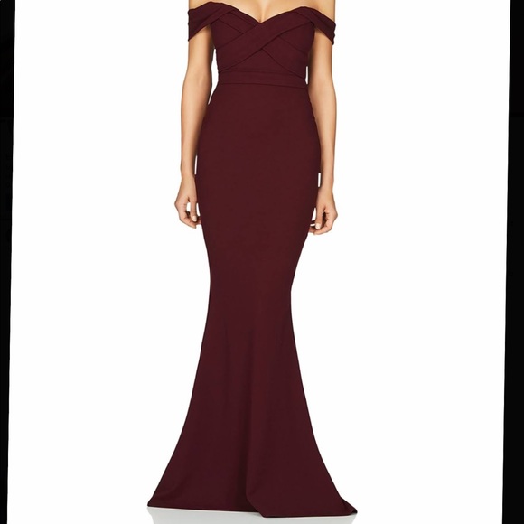 saskia satin halter gown